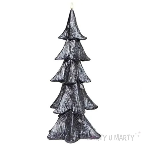 swieca choinka klasyczna czarna adpal 250 130 mm