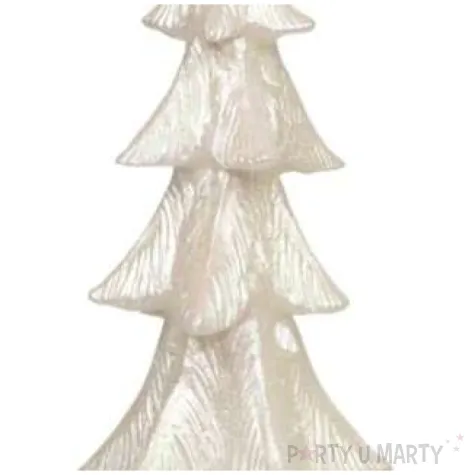 swieca choinka klasyczna perlowa adpal 250 130 mm