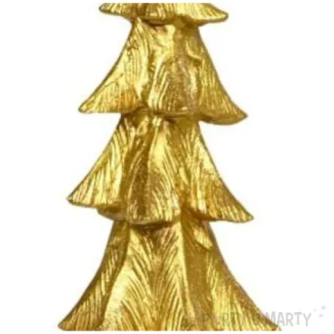 swieca choinka klasyczna zlota adpal 250 130 mm