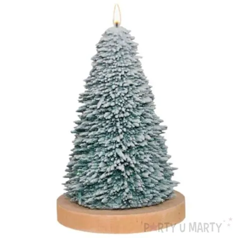 swieca choinka welurowa zielona adpal 135 100 mm