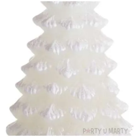 swieca choinka xxl biala bartek candles 125 200 mm