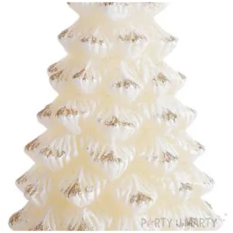 swieca choinka xxl ecru bartek candles 125 200 mm