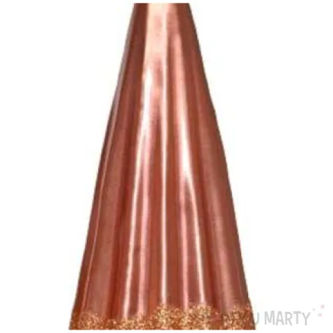 swieca choinka z gwiazda miedziana adpal 240 80 mm