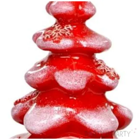 swieca choinka zimowe rekawiczki czerwona adpal 120 80 mm