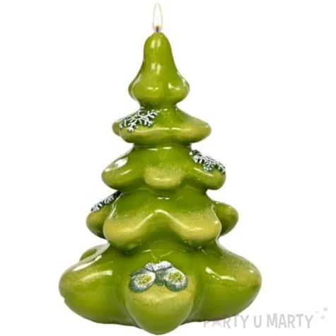 swieca choinka zimowe rekawiczki oliwkowa adpal 145 103 mm