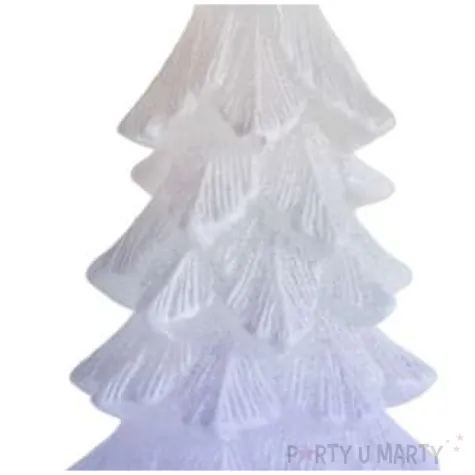 swieca choinka zmieniajaca kolory led szara bartek candles 80 150 mm