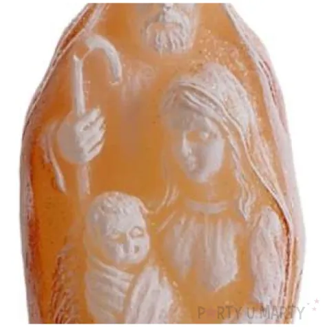 swieca christmas wonders jozef i maryja brazowy bartek candles 75 mm