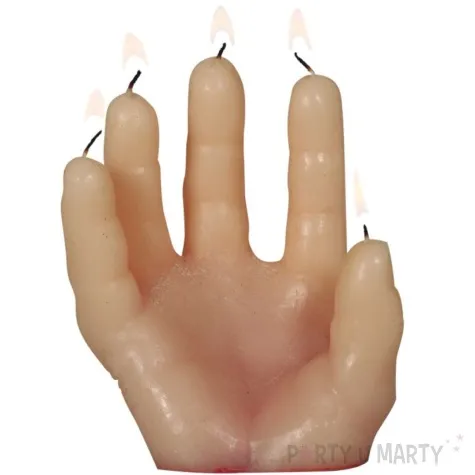 swieca dlon halloween cielisty guirca 14 x 5 cm