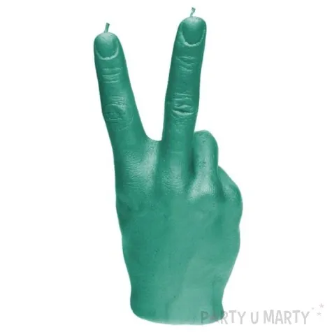 swieca dlon solidarnosc xxl turkusowa candellana