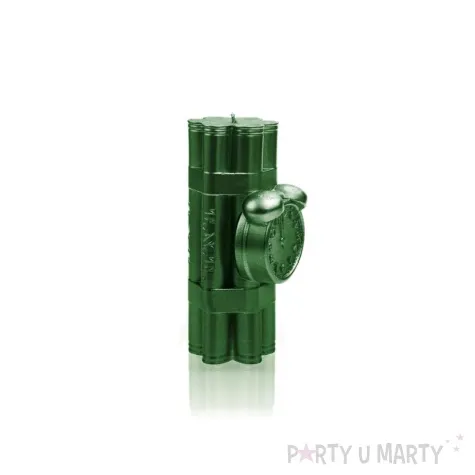 swieca dynamit xxl zielony metalik candellana
