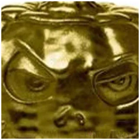 swieca dynia halloweenowa zlota candellana 9 5 mm