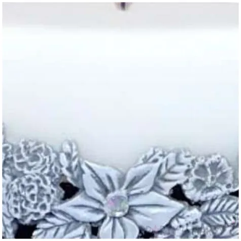 swieca elipsa kwiaty bialo czarna adpal