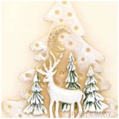 swieca elipsa renifer dioda led bialo kremowa adpal 120 140 mm