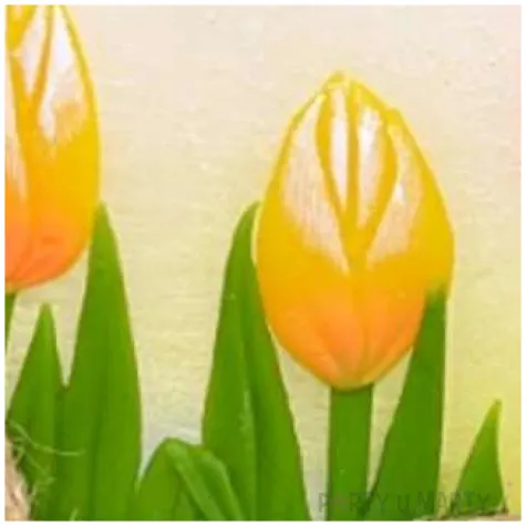 swieca elipsa tulipany dioda led bialo zolta adpal 120 140 mm