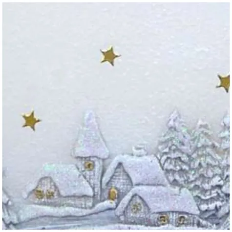 swieca elipsa zimowa wioska dioda led bialo szara adpal 120 140 mm