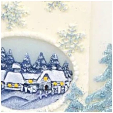 swieca elipsa zimowe okno dioda led bialo niebieska adpal 120 140 mm