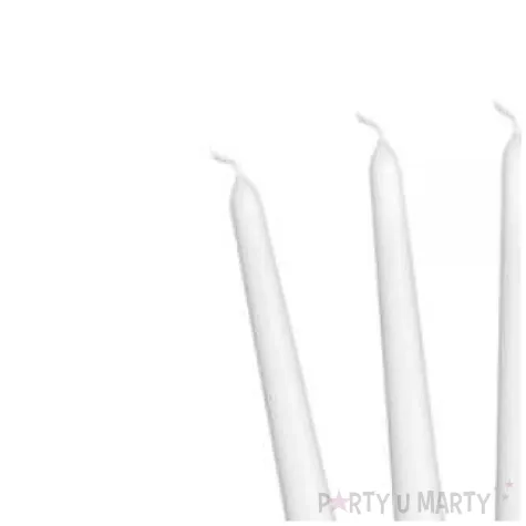 swieca gastronomiczna mat 21 cm biala 30 szt
