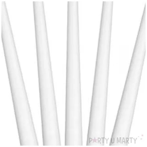 swieca gastronomiczna mat 21 cm biala 30 szt