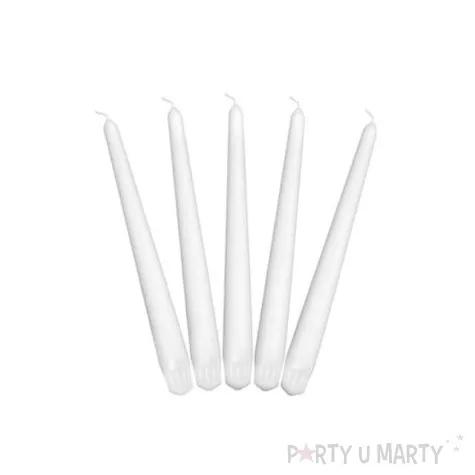 swieca gastronomiczna mat 21 cm biala 30 szt