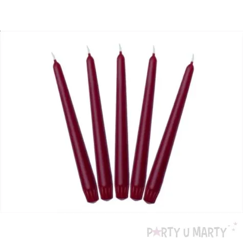 swieca gastronomiczna mat 21 cm bordo 30 szt
