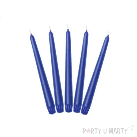 swieca gastronomiczna mat 21 cm niebieska 30 szt