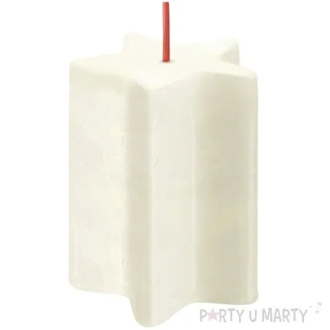 swieca gwiazdka perlowy delikatny bolsius 70 100 mm