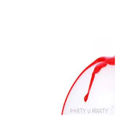 swieca halloween ociekajaca krew biala 10 szt