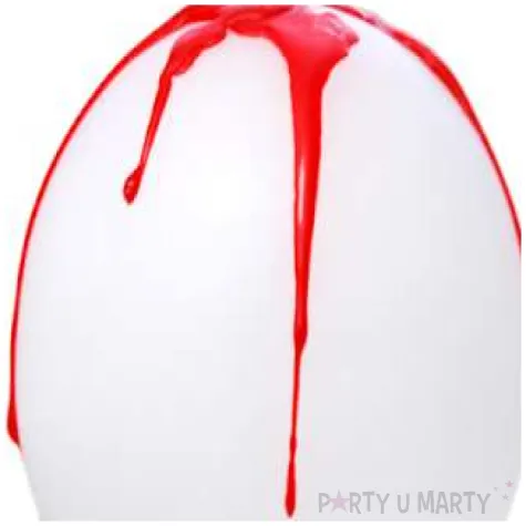 swieca halloween ociekajaca krew biala 10 szt