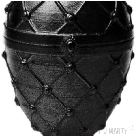 swieca jajo faberge czarna candellana