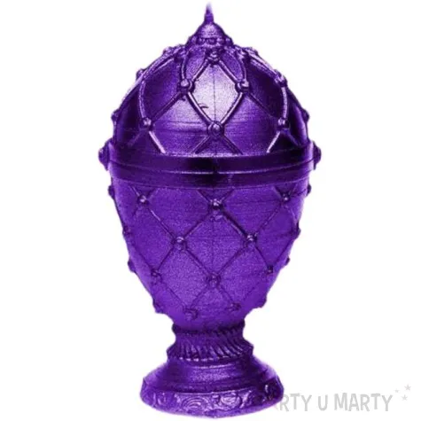 swieca jajo faberge fioletowa candellana