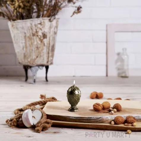 swieca jajo faberge mosiadz candellana