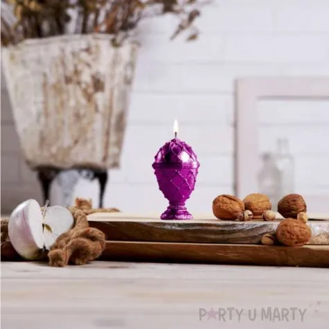 swieca jajo faberge rozowa candellana