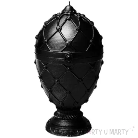 swieca jajo faberge xxl czarna candellana