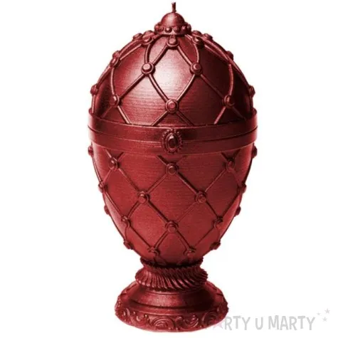 swieca jajo faberge xxl czerwona candellana