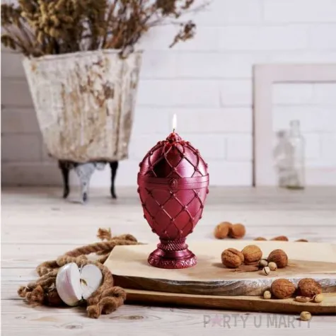 swieca jajo faberge xxl czerwona candellana