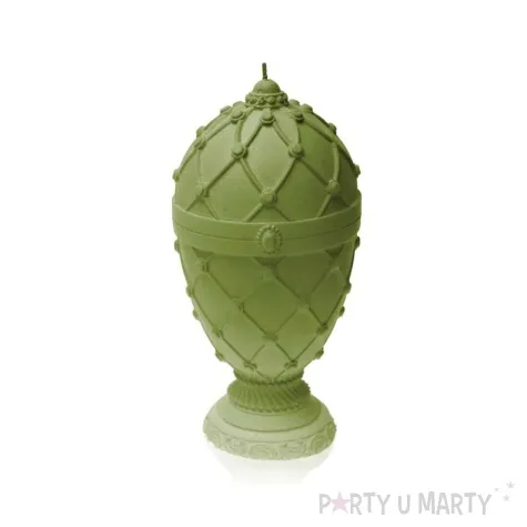 swieca jajo faberge xxl oliwkowa candellana