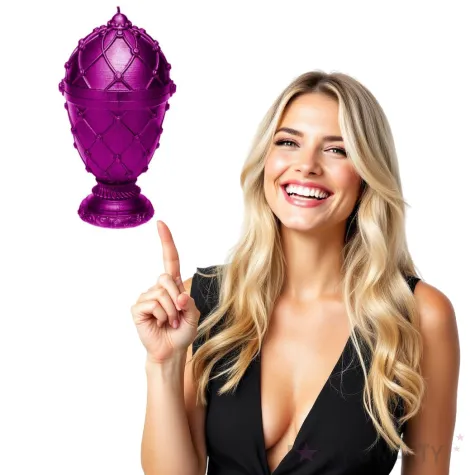 swieca jajo faberge xxl rozowa candellana