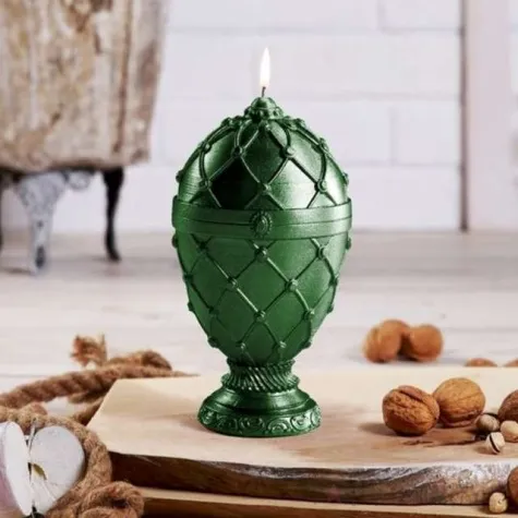 swieca jajo faberge xxl zielona candellana