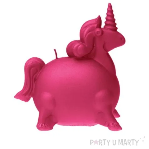 swieca jednorozec ciemny roz perlowy candellana