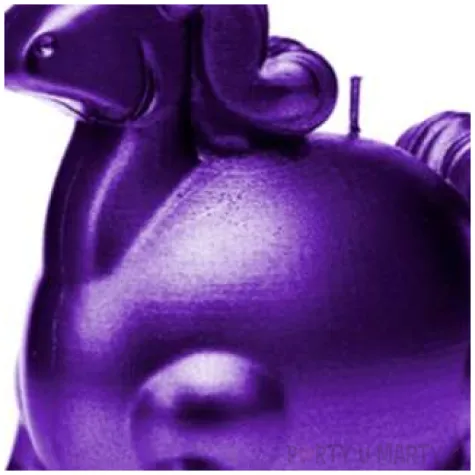 swieca jednorozec fioletowy metalik candellana