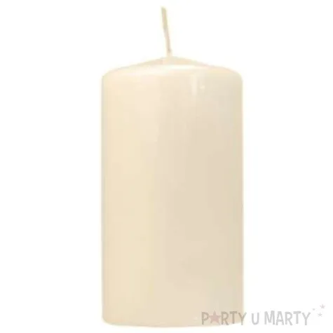 swieca klubowa lakierowana 120x60 mm kremowa 6 szt