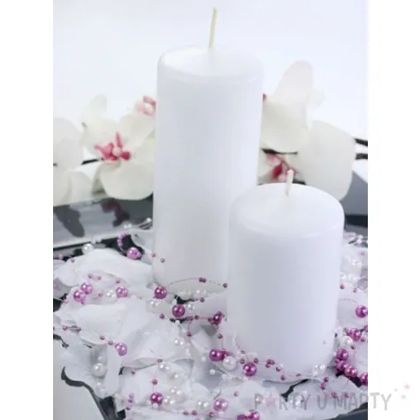 swieca klubowa matowa 100x65 mm biala 6 szt