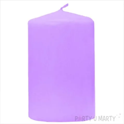 swieca klubowa matowa 100x65 mm wrzosowa 6 szt