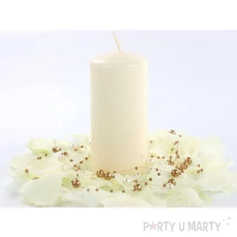 swieca klubowa matowa 120x60 mm kremowa 6 szt