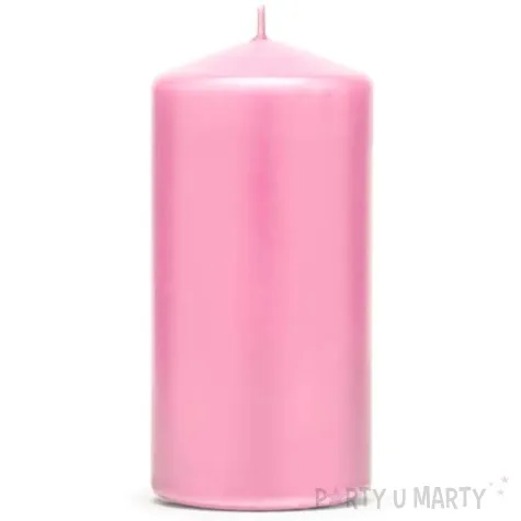 swieca klubowa matowa 120x60 mm rozowo brzoskwiniowa 6 szt