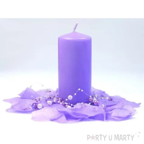 swieca klubowa matowa 120x60 mm wrzosowa 6 szt