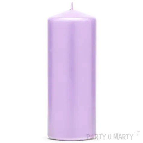 swieca klubowa matowa 150x60 mm wrzosowa 6 szt