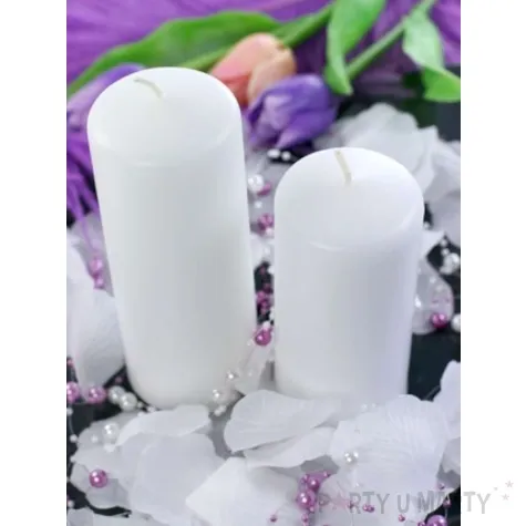 swieca klubowa matowa biala 150 x 60 mm 6 szt