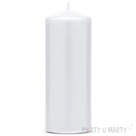 swieca klubowa matowa biala 150 x 60 mm 6 szt