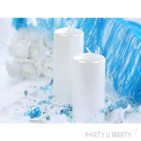 swieca klubowa metalik 150x60 mm perlowa 6 szt